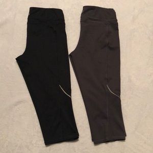 2 Pairs FILA Capri Workout Leggings